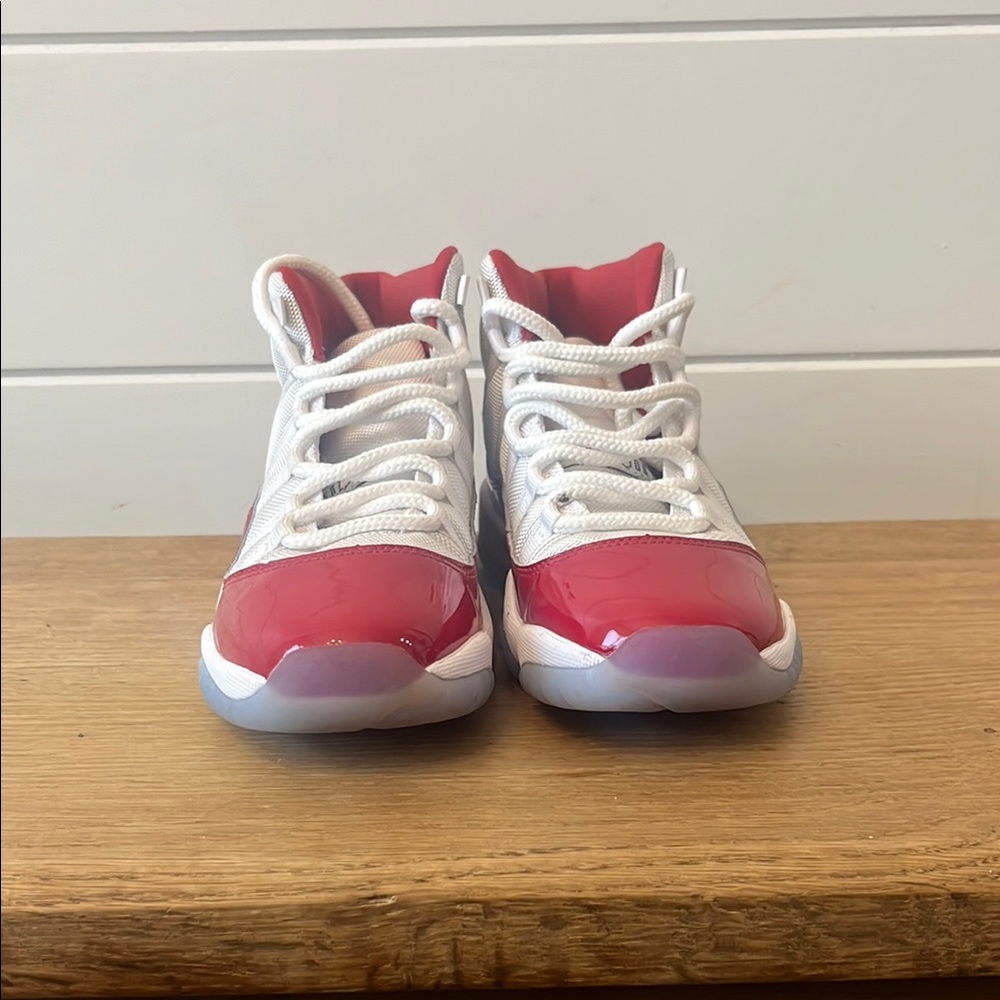 Red and White Jordan 11’s